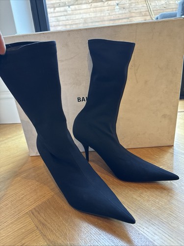 Balenciaga black jersey sock - jersey,