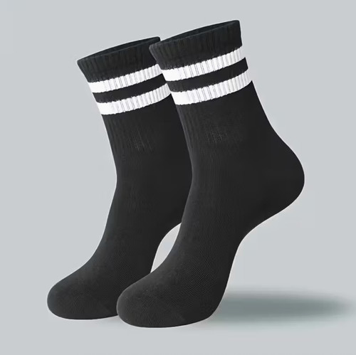 Unisex pair striped mid calf - unisex, 5-pair