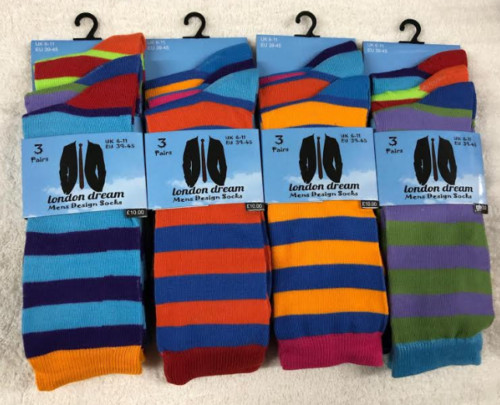 Pairs mens coloured stripes - 12,