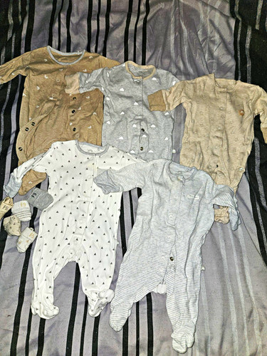 Next 5pc unisex baby babygrow - next,